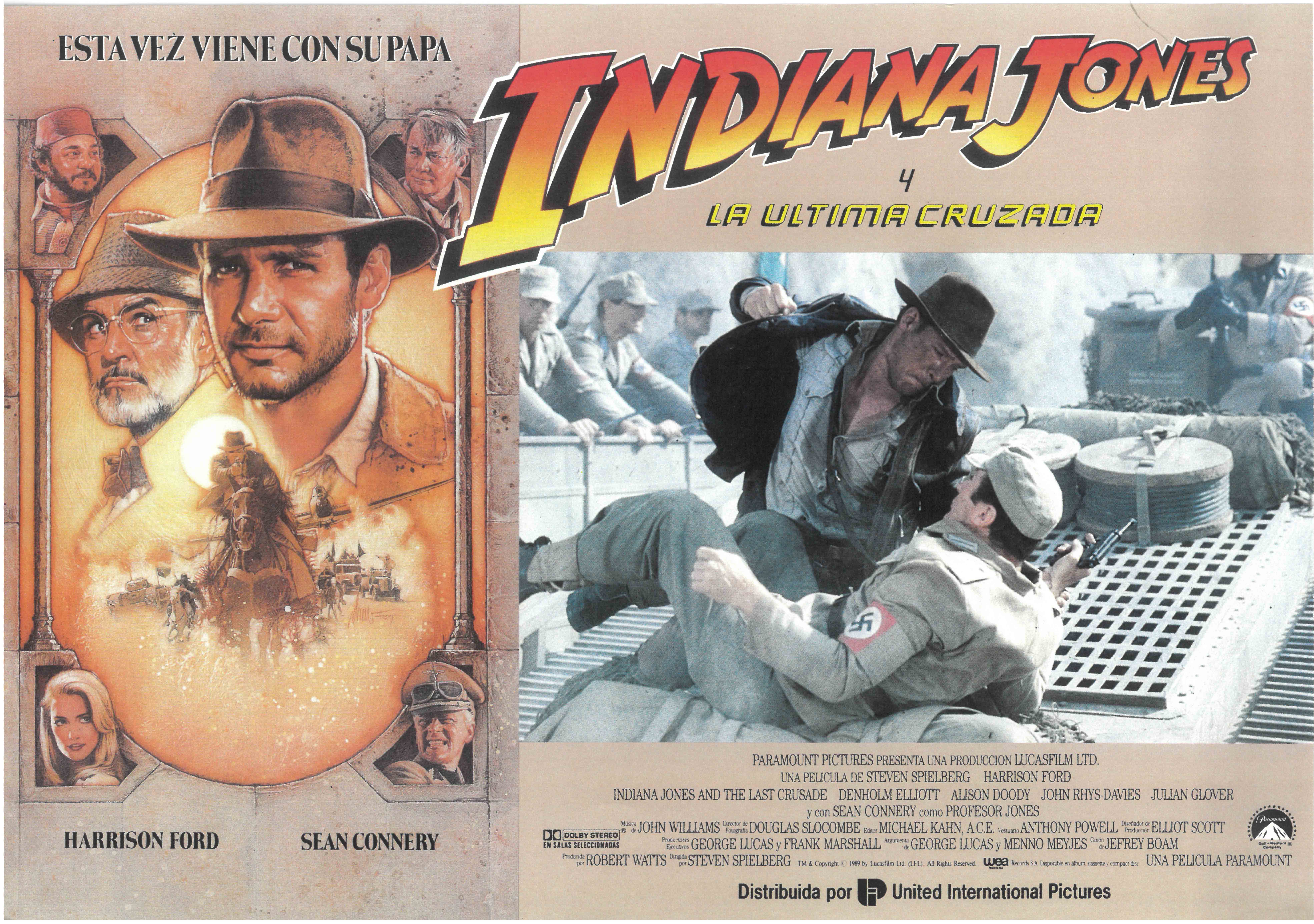  Indiana Jones Y La Última Cruzada (Import Movie) (European  Format - Zone 2) (2008) Harrison Ford; Julian Gl : Movies & TV
